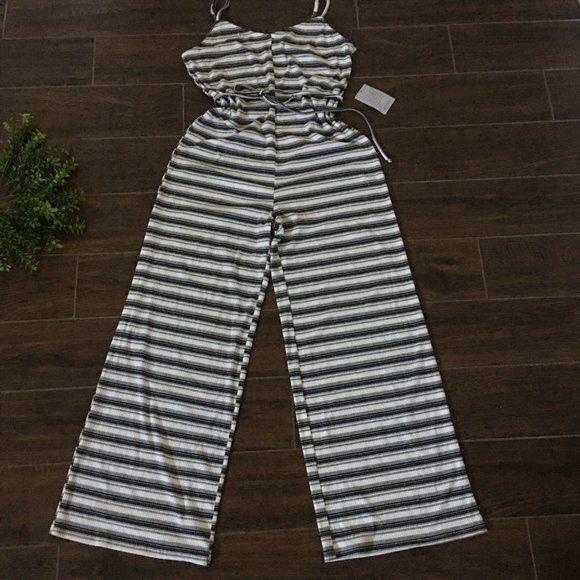 NEW NSR Edna stripe jumpsuit size M - Picture 6 of 11